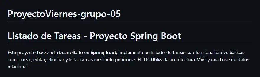 Listado Tareas